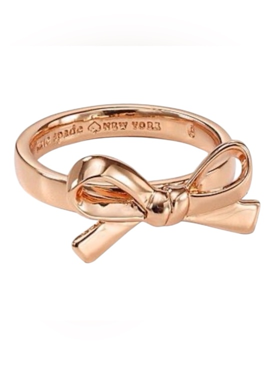 kate spade Jewelry - kate spade Rose Gold Bow Knot Ring Size 6